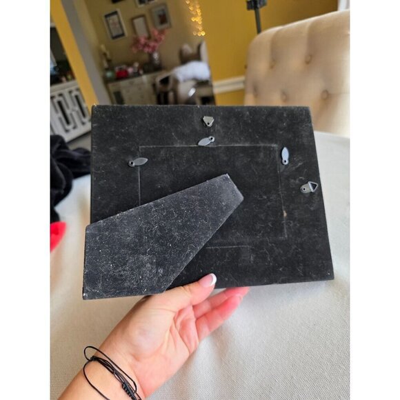 Rustic Brown Wood Picture Frame With Pelican Artwork 7" X 5" Coastal Decor - Picture 7 of 7